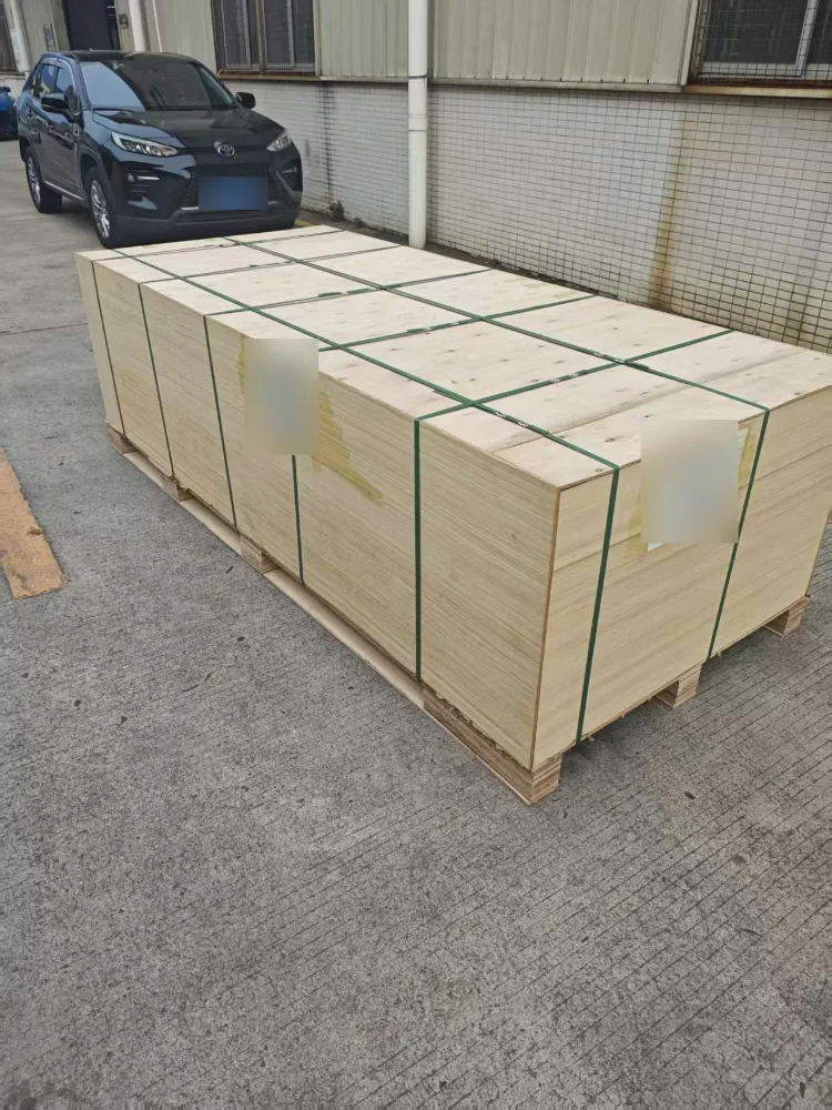 Crated and strapped for export