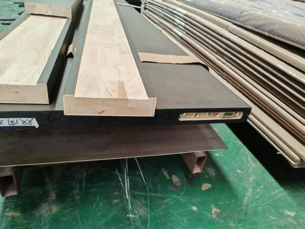 Lock prep machined into the door edge