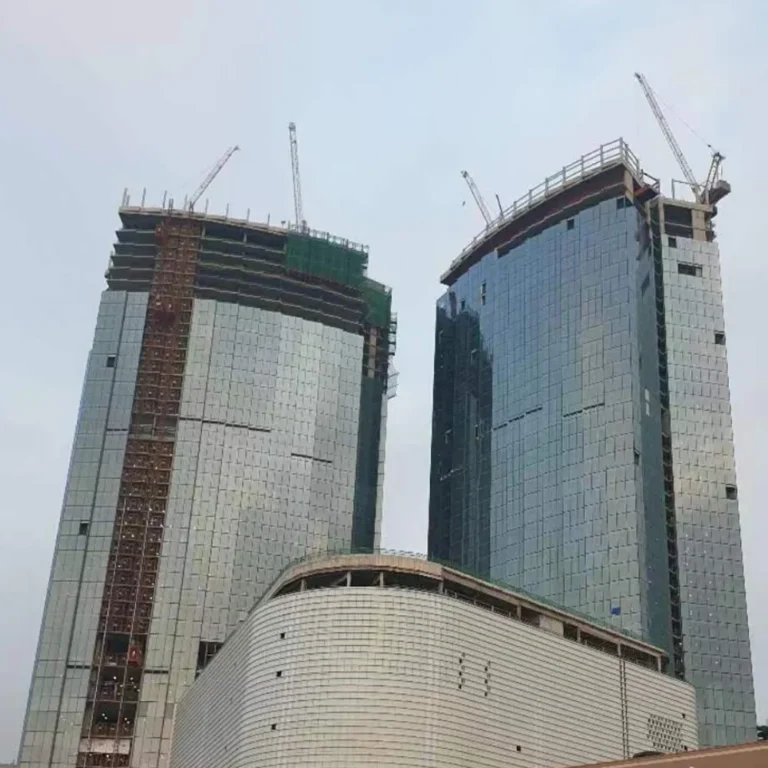 High-rise towers under construction in South Korea, a project our factory supplied doors for